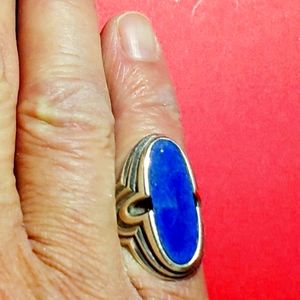 Vintage 925 Lapis Lazuli Ring